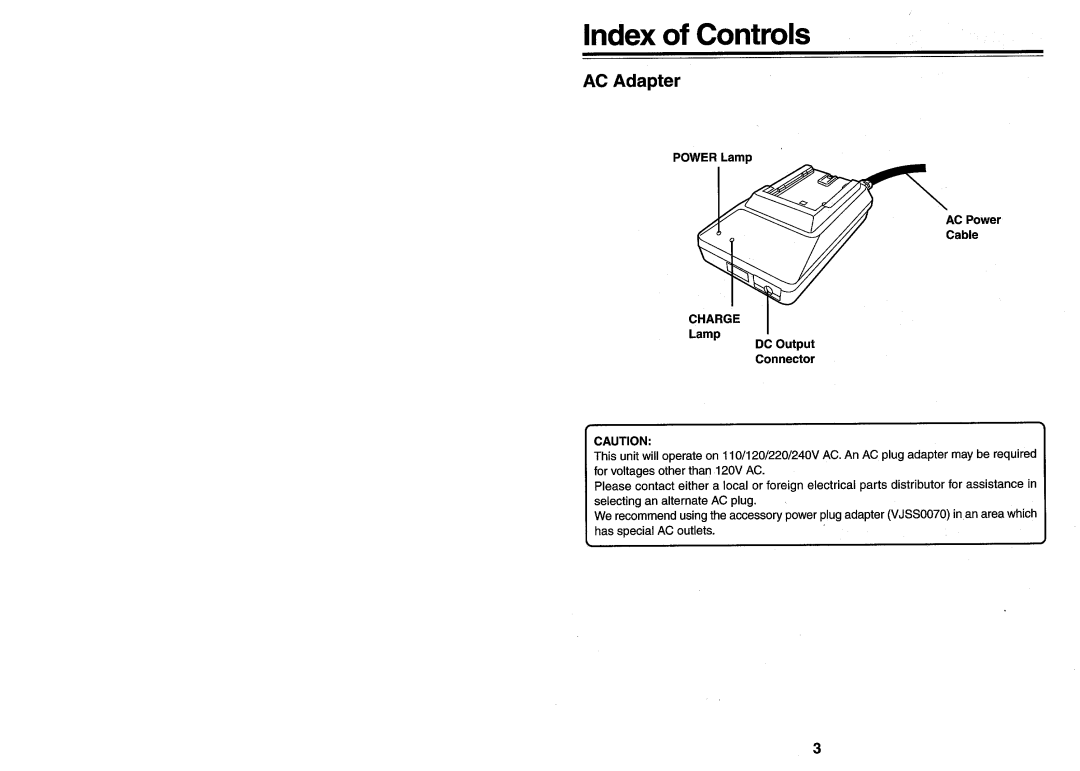 Panasonic AG-B15, DE-852D manual 