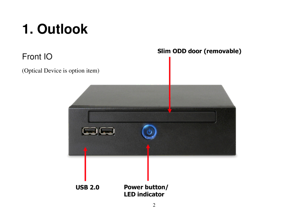 Panasonic DE7000 manual Outlook 