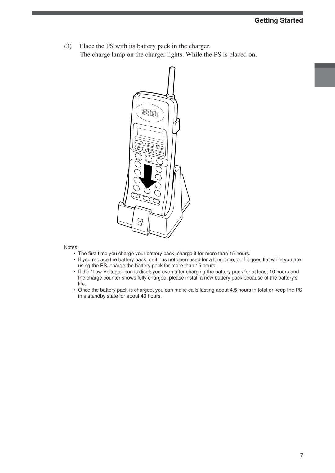 Panasonic Digital Cordless Telephone System operating instructions Getting Started 