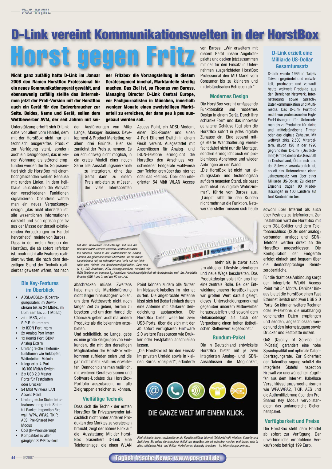 Panasonic DLP-37C3 Funktionalität Und Modernes, Unterstützung erhofft sich D-Link Den Ausführungen Von, Ohne Das, Gerät 