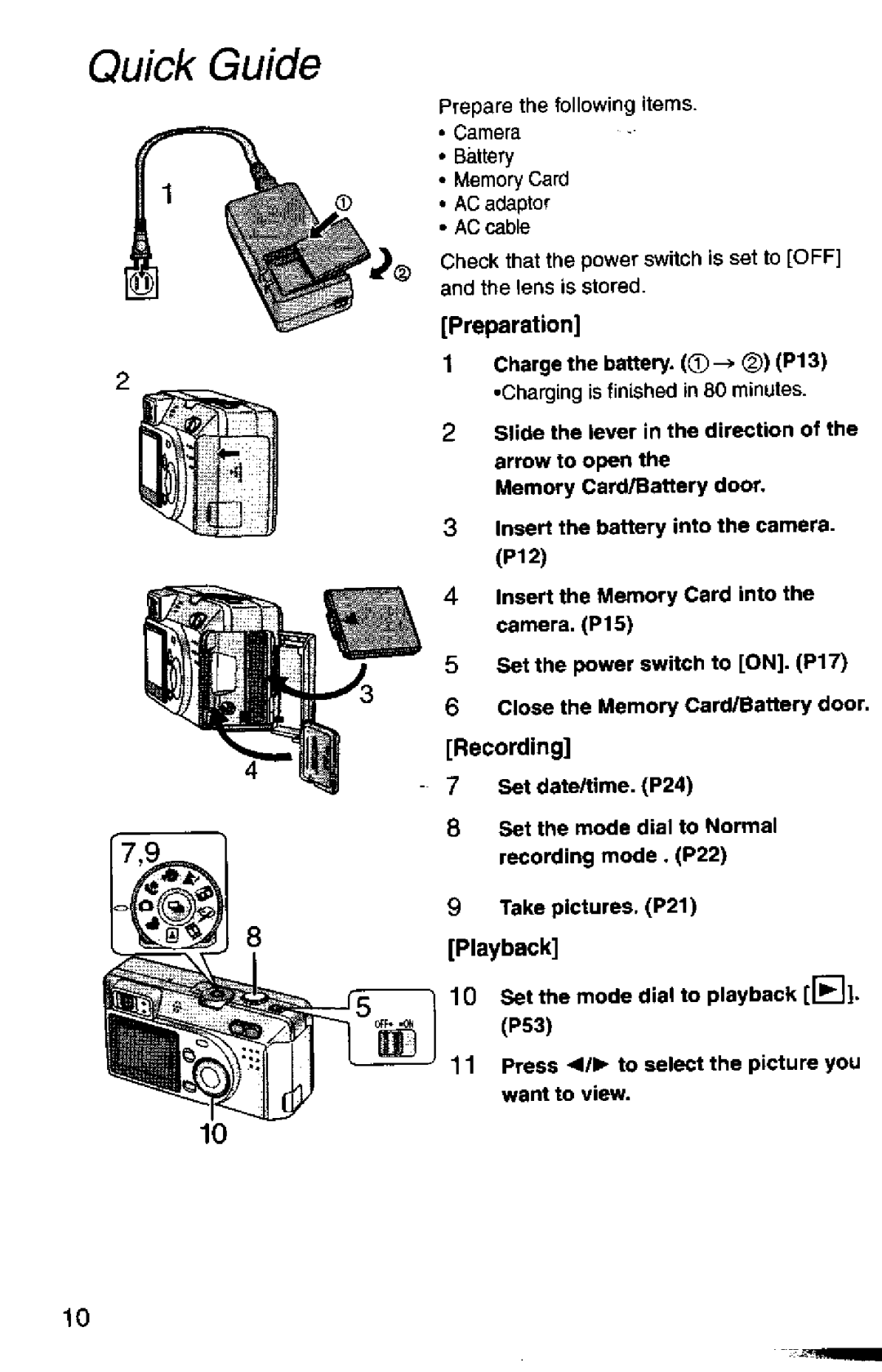 Panasonic DMC-F1A manual 