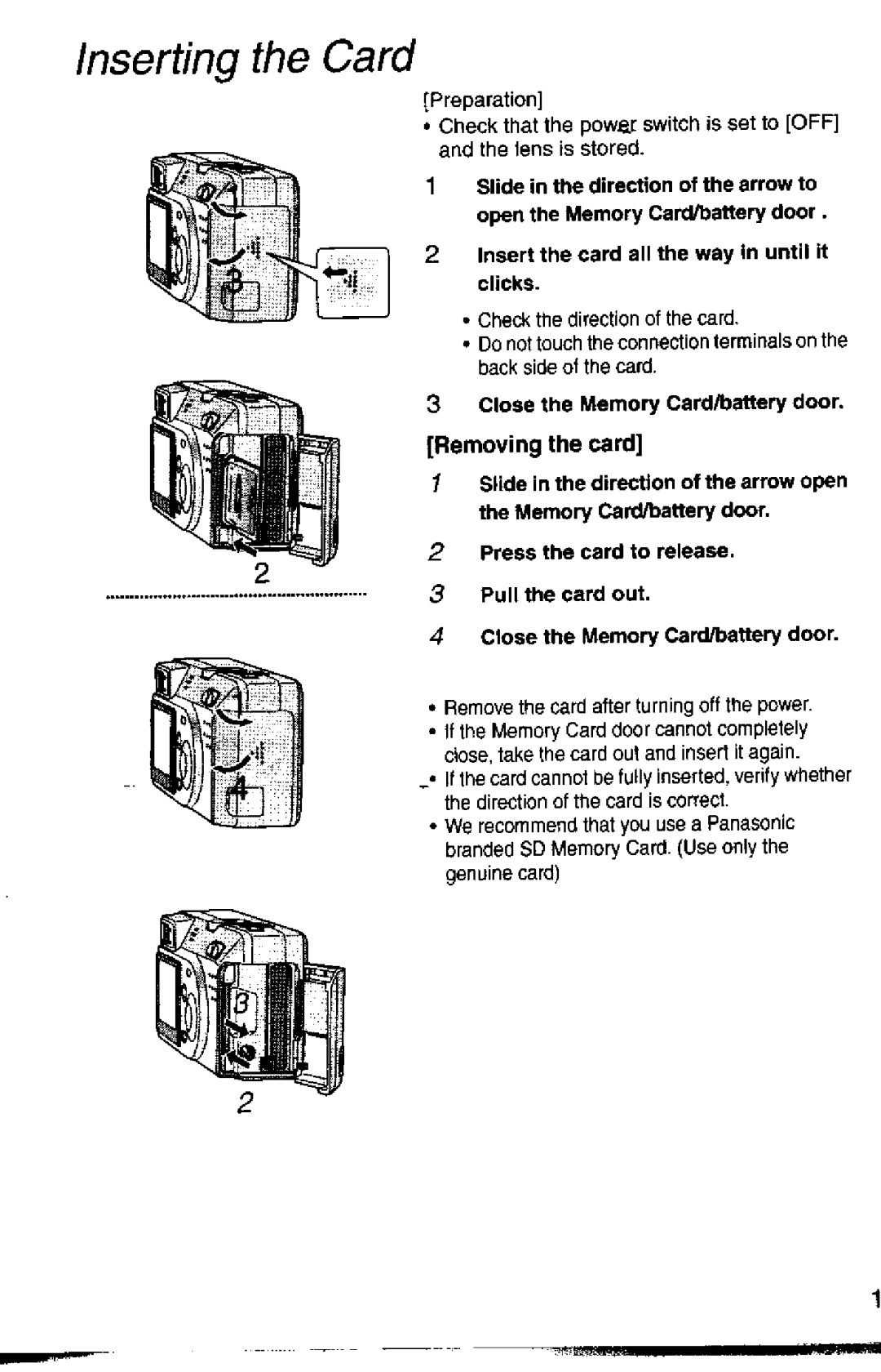 Panasonic DMC-F1A manual 