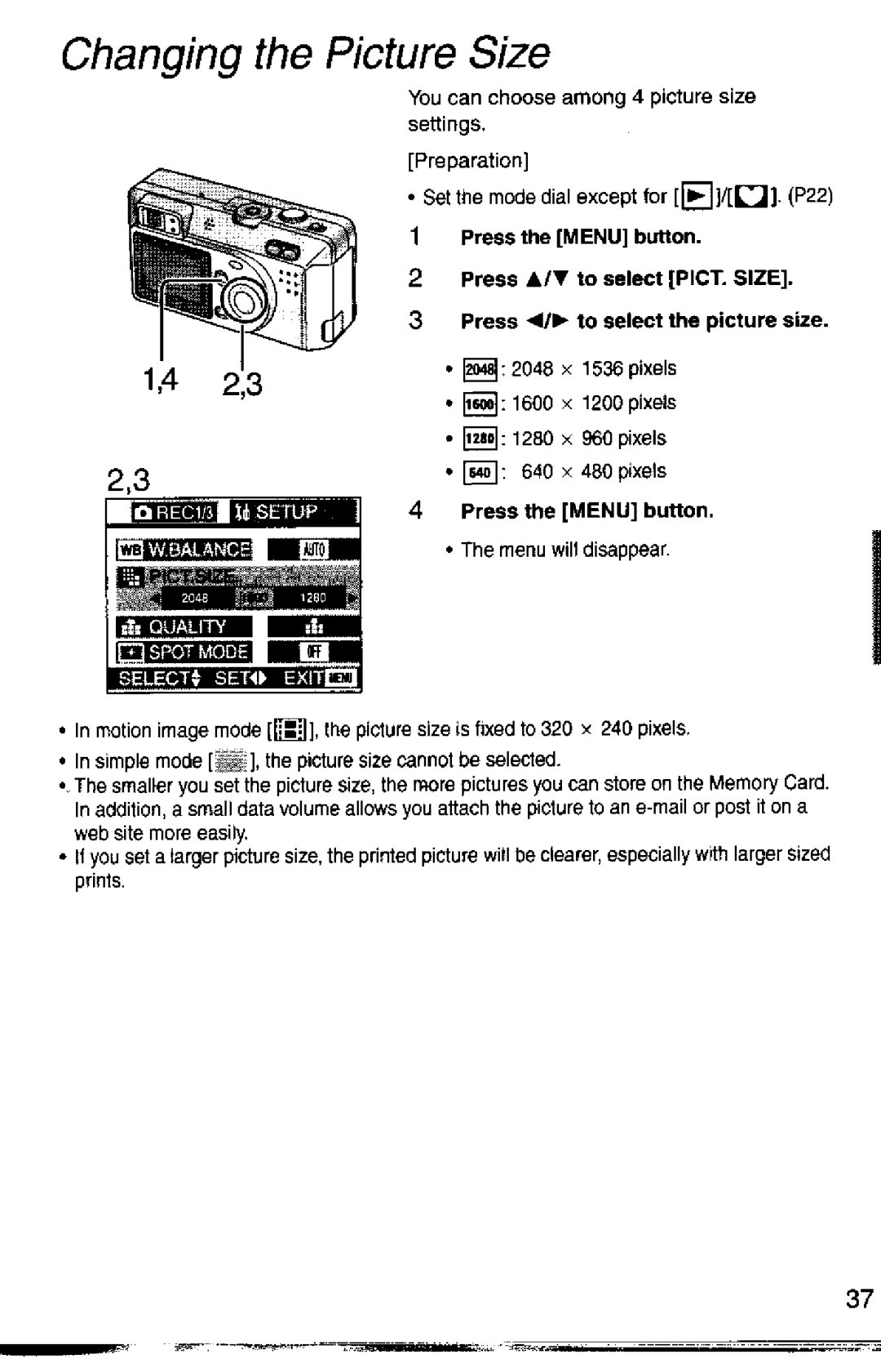 Panasonic DMC-F1A manual 