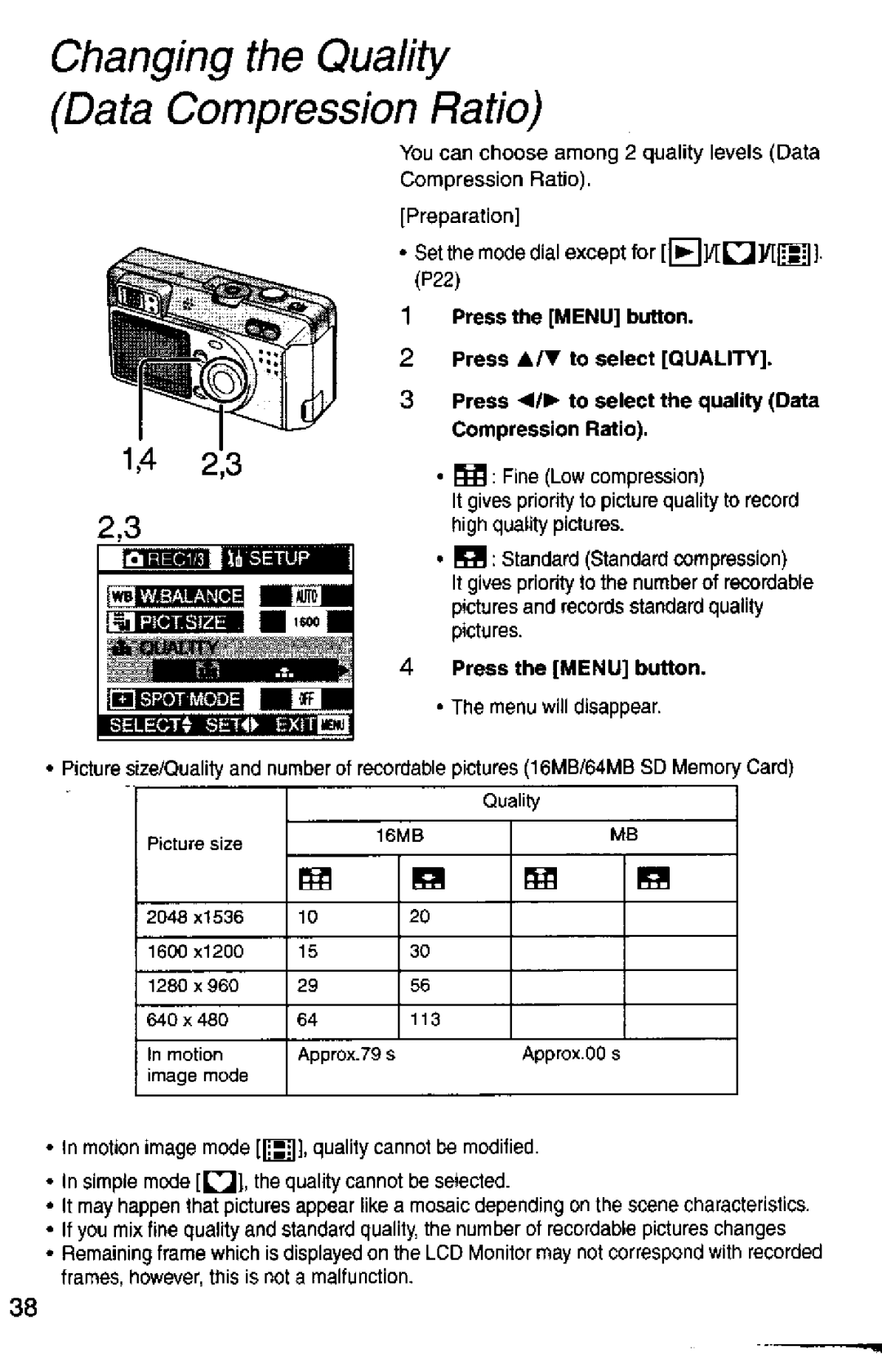 Panasonic DMC-F1A manual 