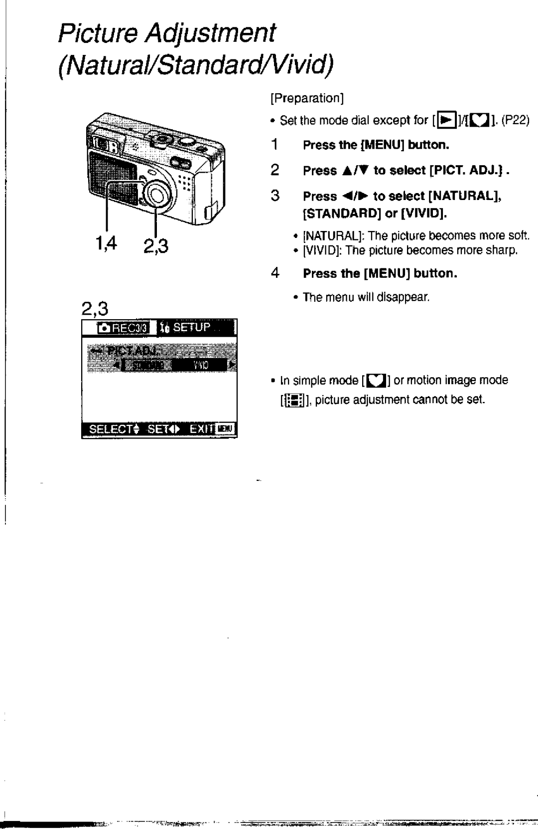 Panasonic DMC-F1A manual 