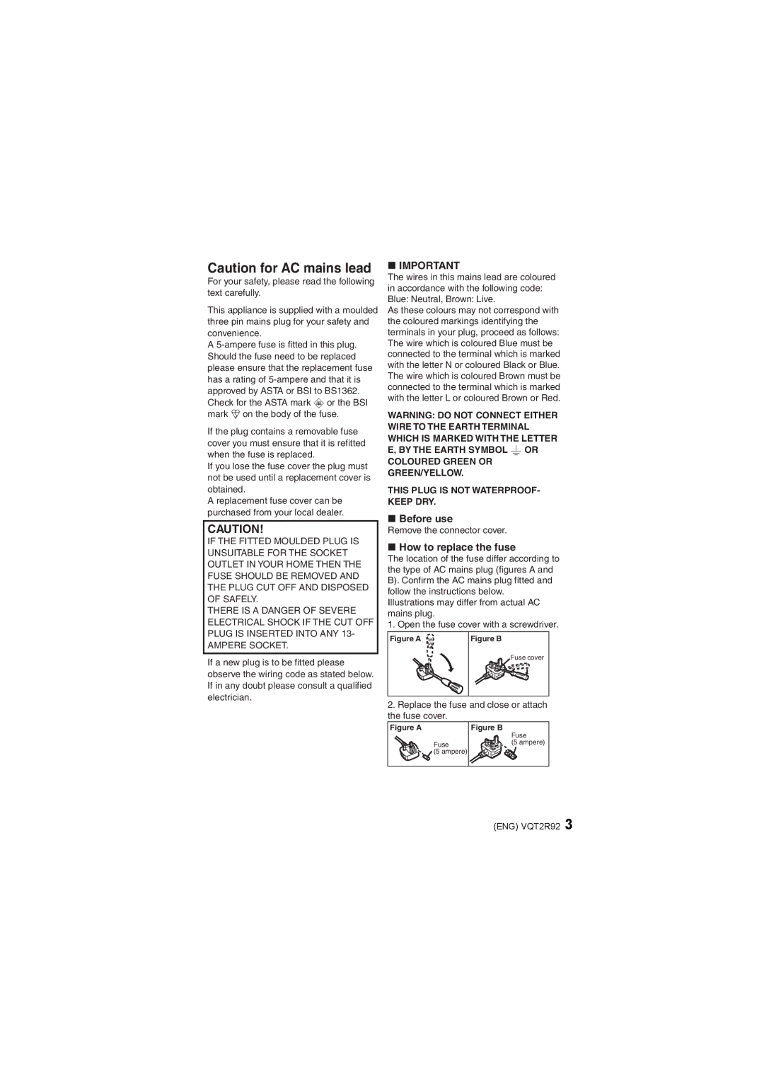 Panasonic DMC-F4, DMC-F3 operating instructions  Important 