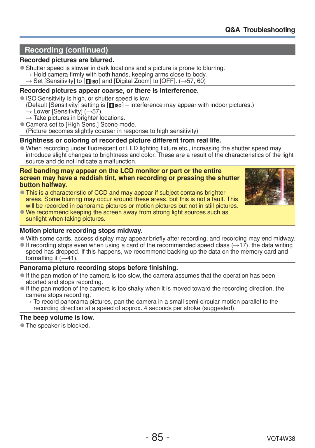 Panasonic DMC-F5 owner manual Troubleshooting 