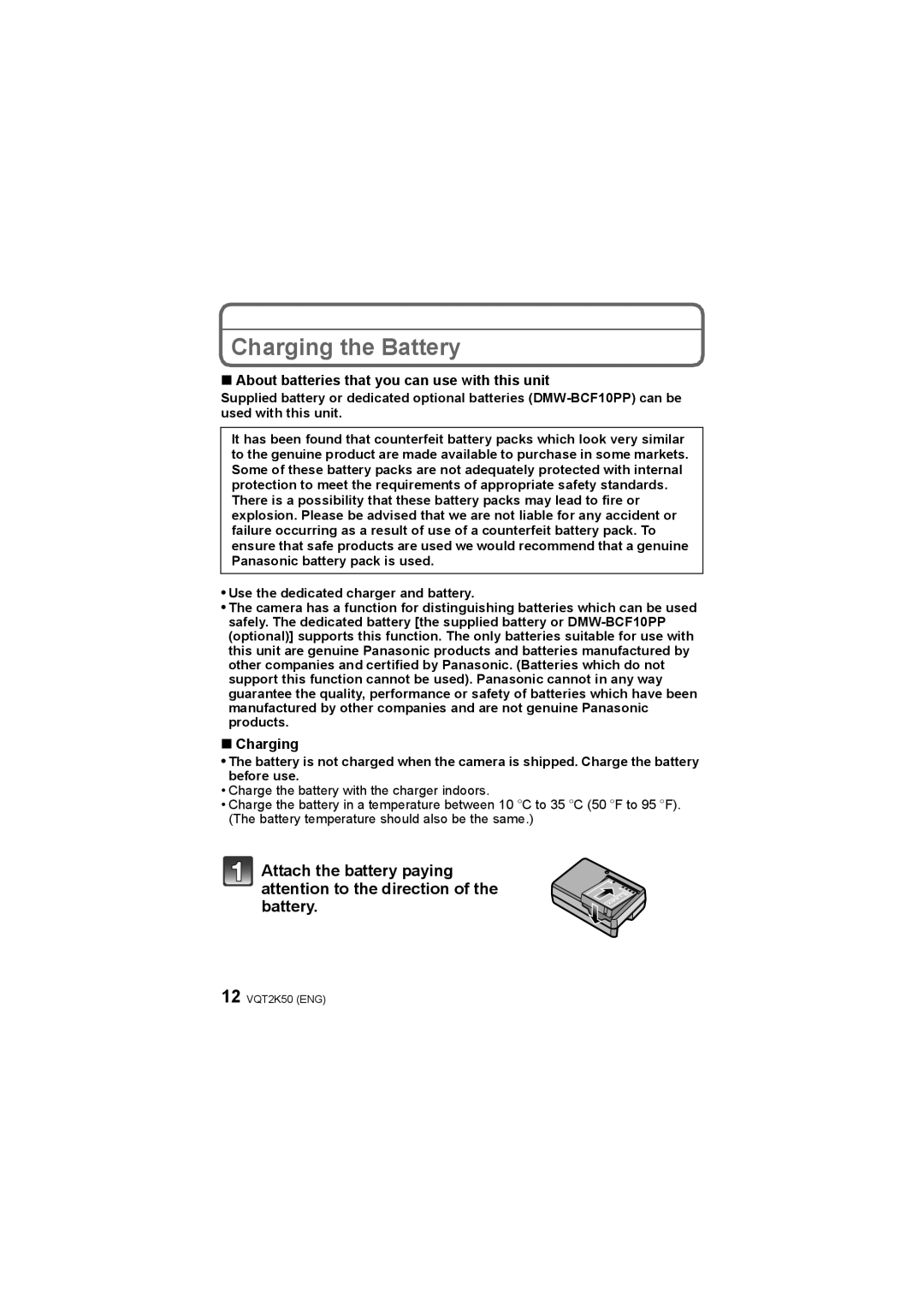 Panasonic DMC-FH3, DMC-FH20, DMC-FH1 Charging the Battery, About batteries that you can use with this unit 