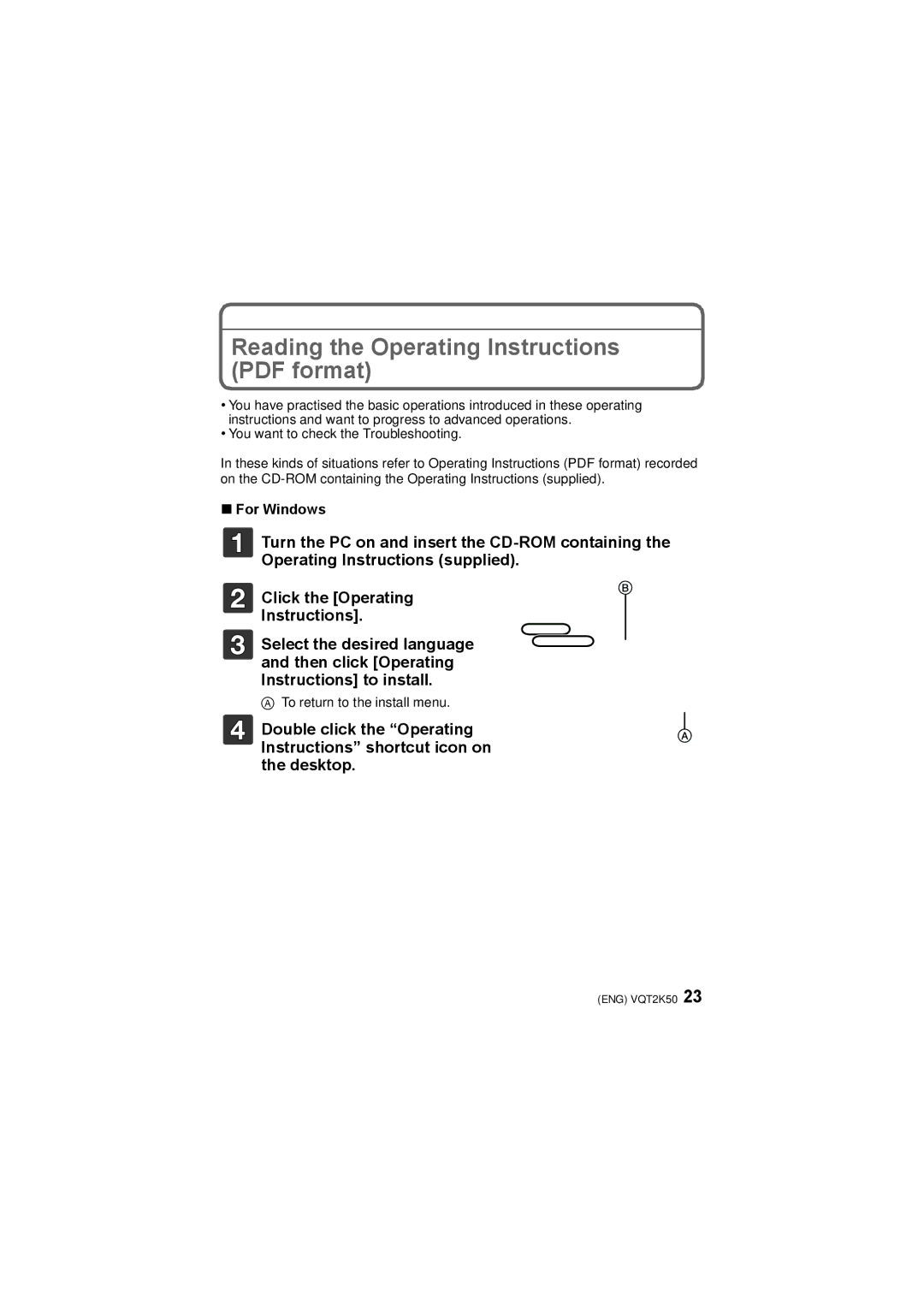 Panasonic DMC-FH1, DMC-FH3, DMC-FH20 operating instructions For Windows 