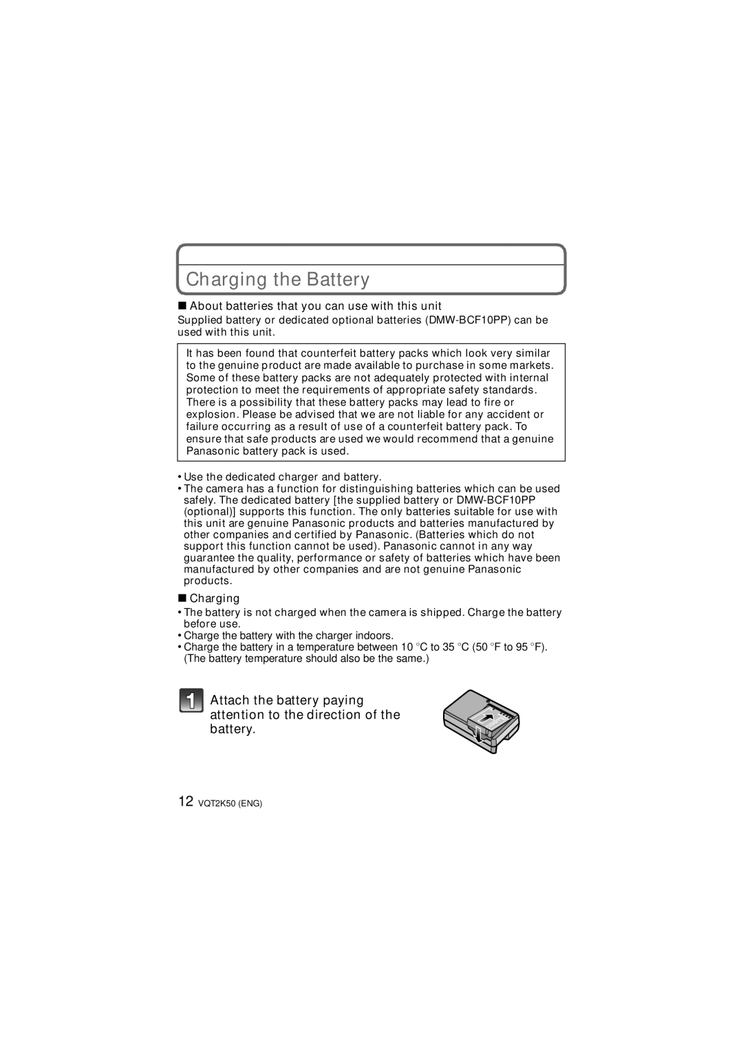 Panasonic DMC-FH3, DMC-FH20, DMC-FH1 Charging the Battery, About batteries that you can use with this unit 