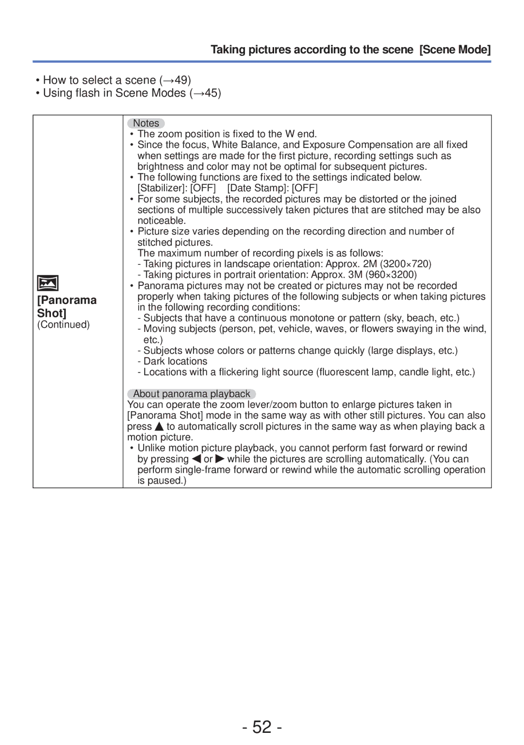 Panasonic DMC-FH4, DMC-S5 owner manual Taking pictures according to the scene Scene Mode 