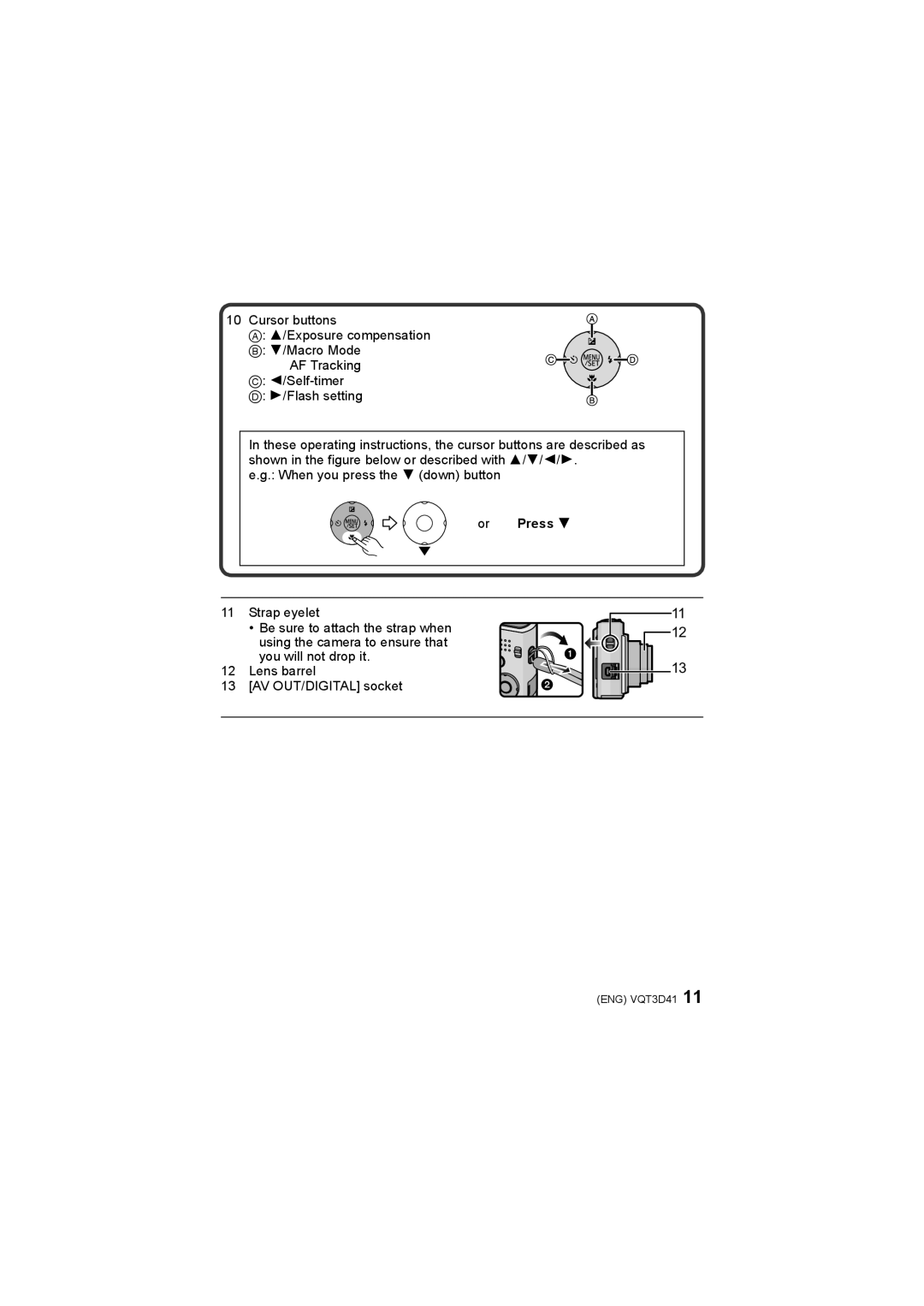 Panasonic DMC-FS16, DMC-FS14, DMC-FS18, DMC-FS35 operating instructions Or Press 