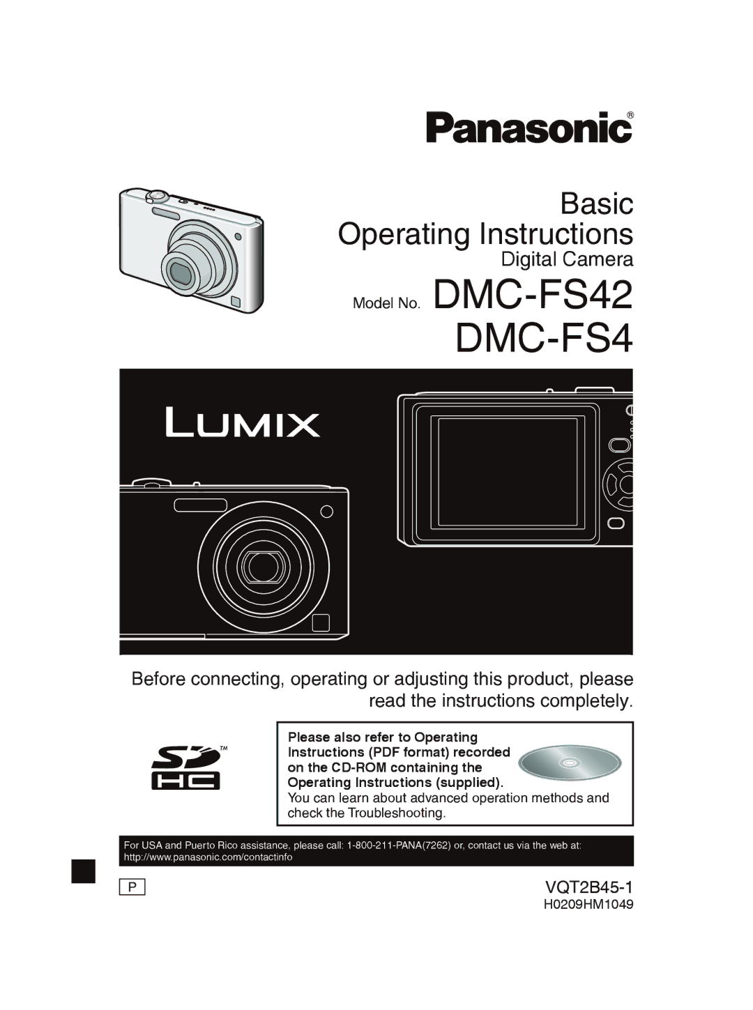 Panasonic DMC-FS42 operating instructions 