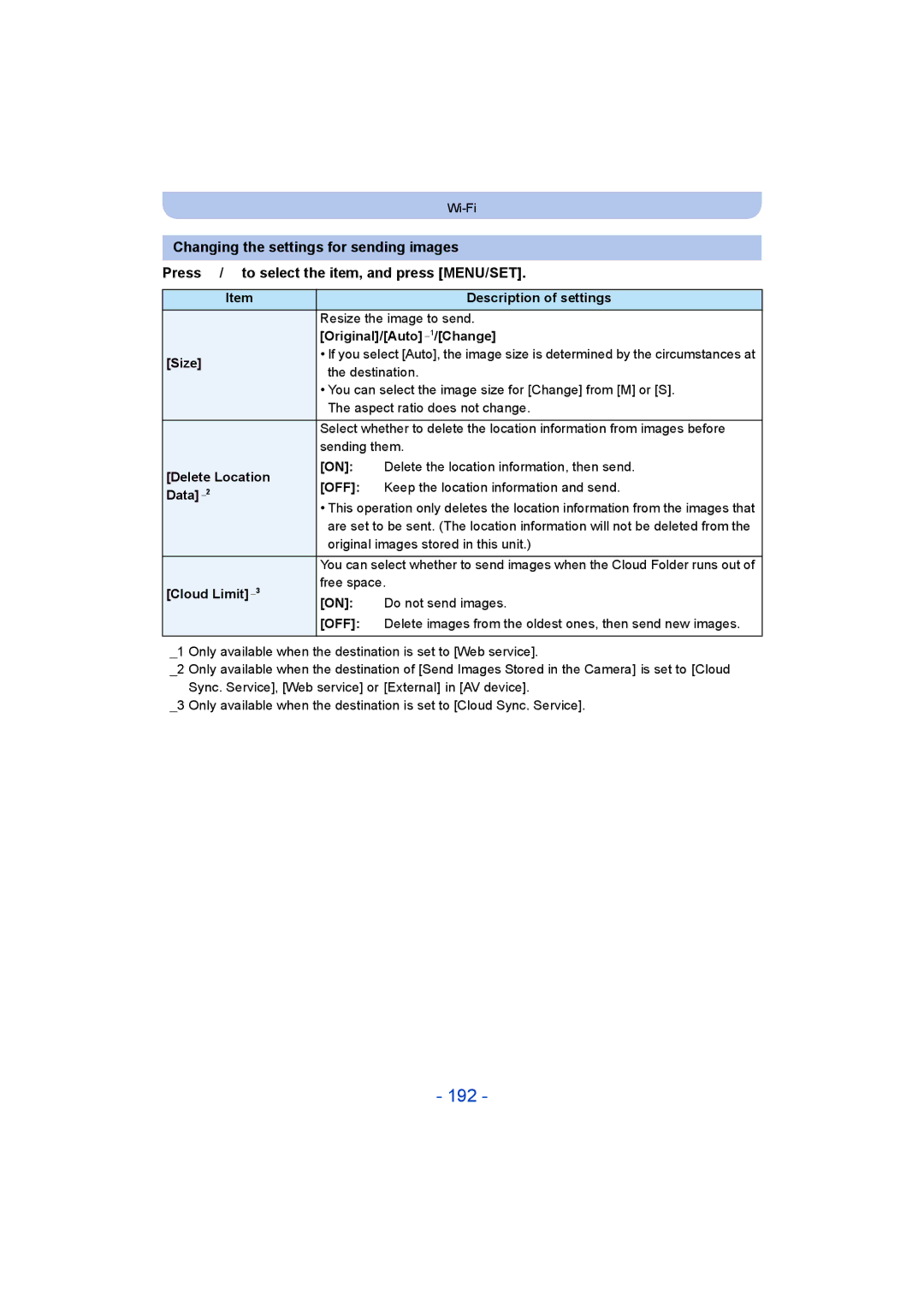 Panasonic DMC-FT5/DMC-TS5 operating instructions 192 