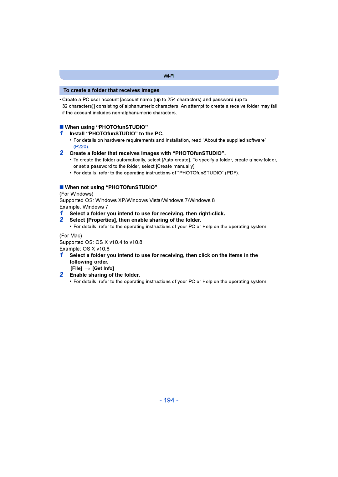 Panasonic DMC-FT5/DMC-TS5 operating instructions 194 