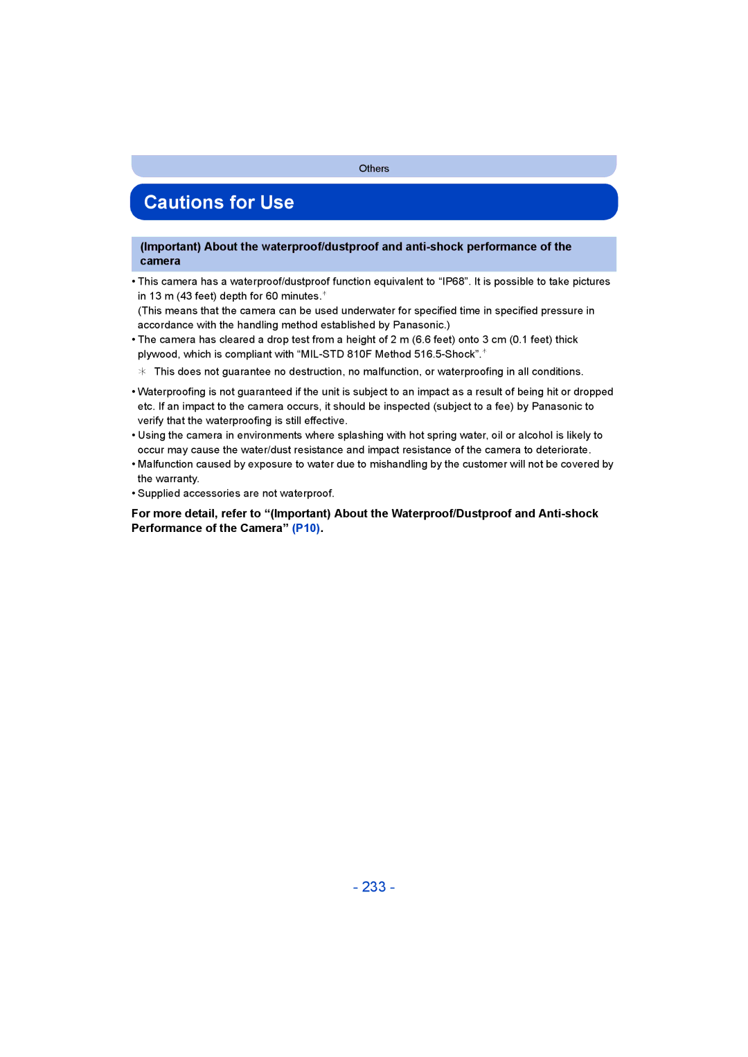 Panasonic DMC-FT5/DMC-TS5 operating instructions 233 