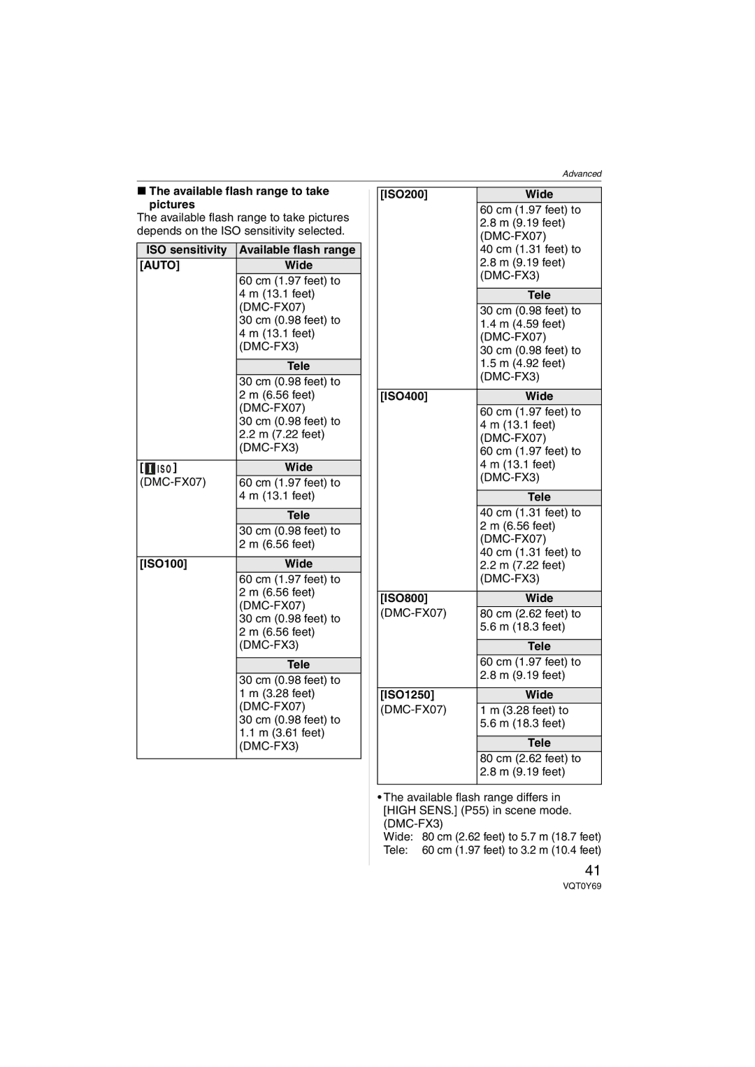 Panasonic DMC-FX3, DMC-FX07 operating instructions Auto 