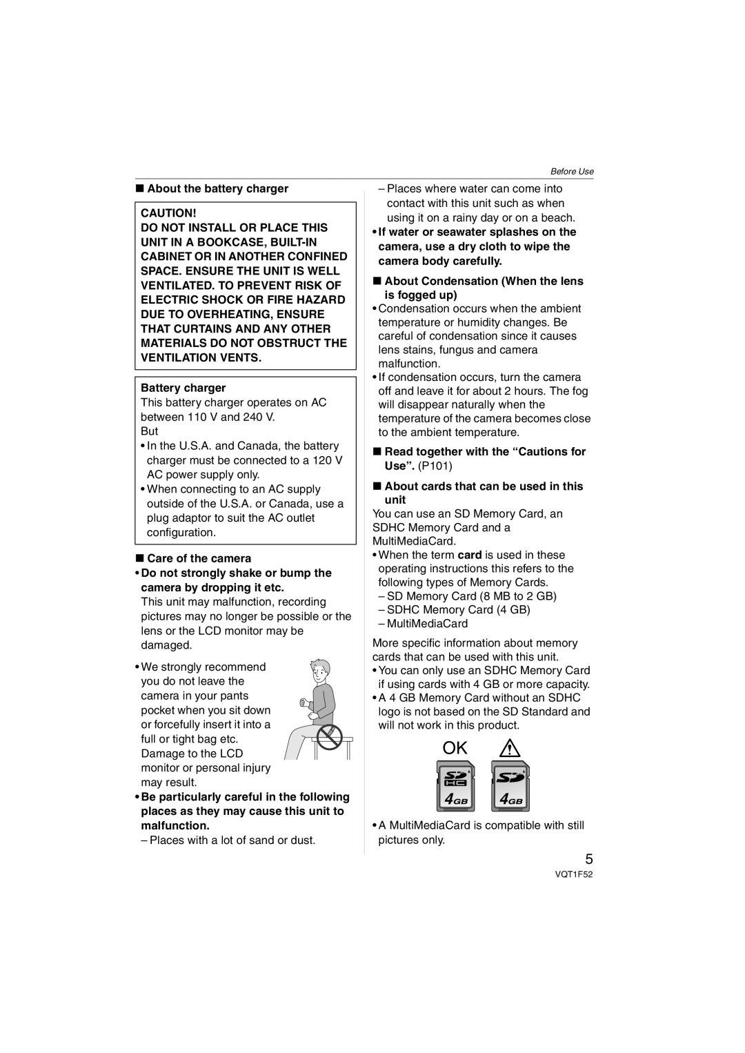 Panasonic DMCFX100S, DMC-FX100, DMCFX100K operating instructions About the battery charger, Battery charger 