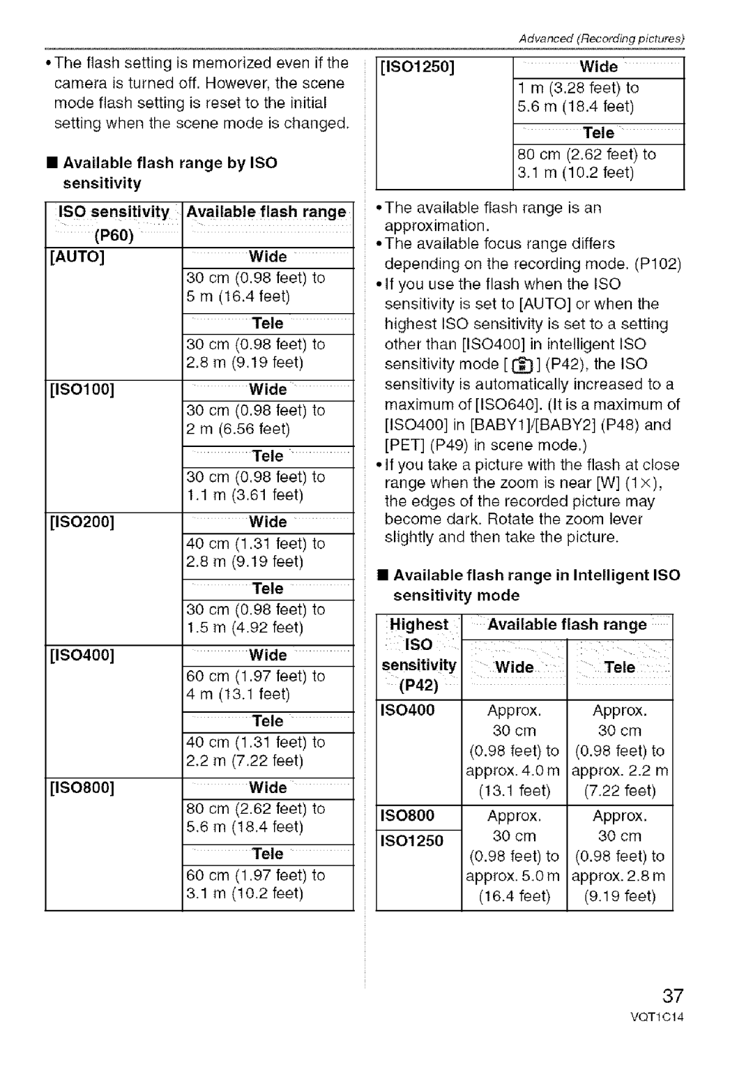 Panasonic DMC-FX10, DMC-FX12 operating instructions Iso 