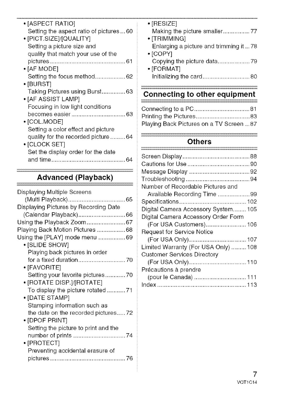 Panasonic DMC-FX10, DMC-FX12 operating instructions Settingthefocusmethod, Becomeseasier, Andtime, Others 