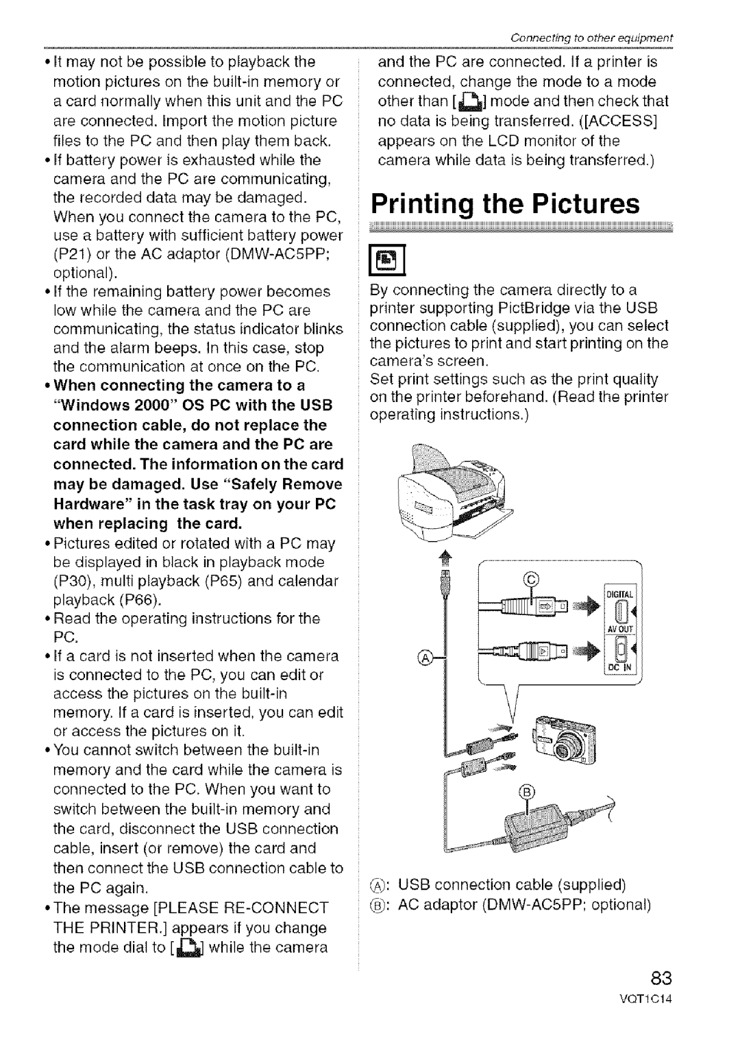 Panasonic DMC-FX10, DMC-FX12 operating instructions ThecommunicationonceonthePC. cameras screen 