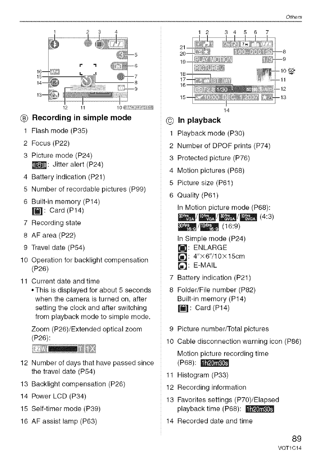 Panasonic DMC-FX10, DMC-FX12 operating instructions Playback, Enlarge, Mail 