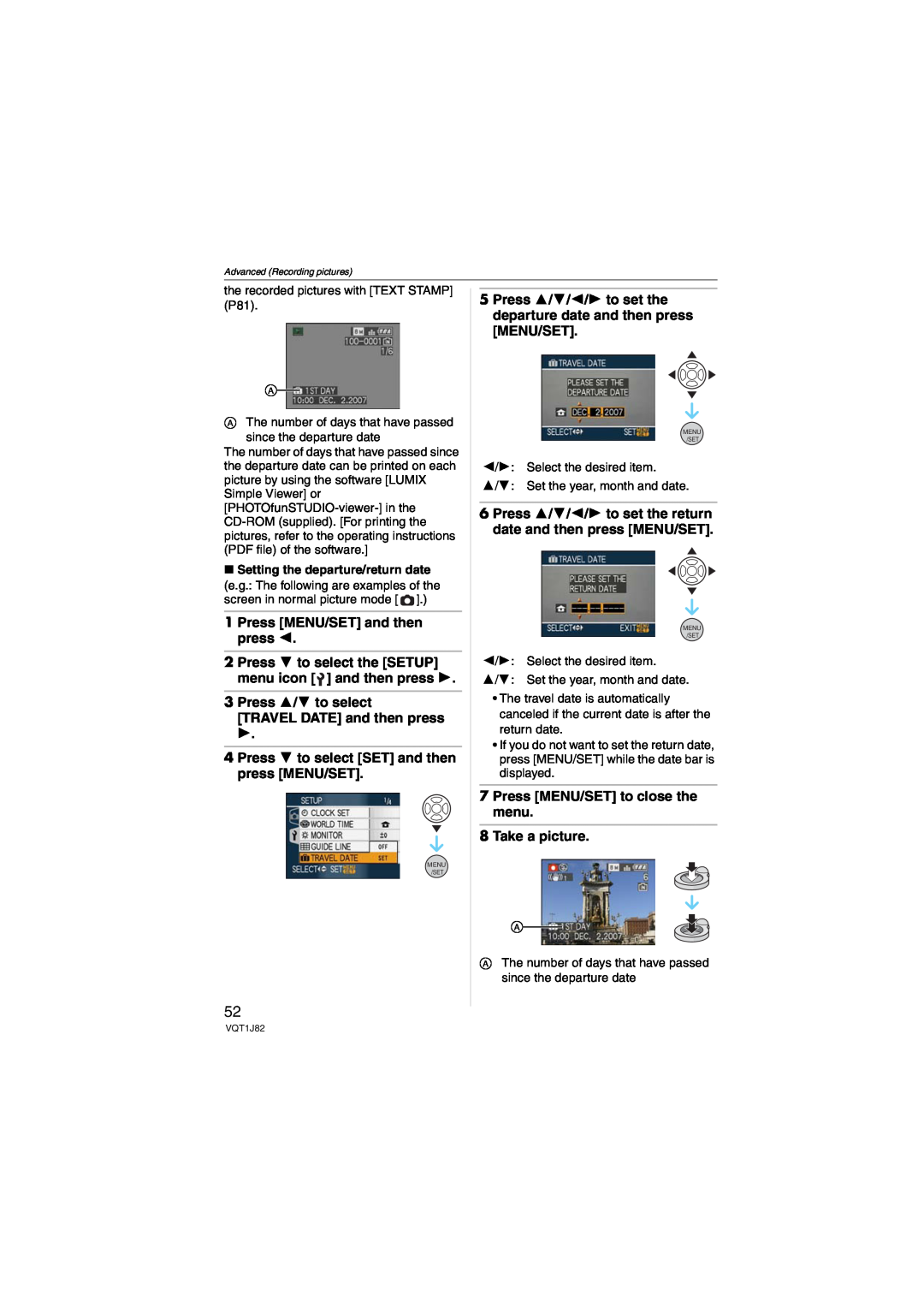 Panasonic DMC-FX33 Press MENU/SET and then press, Press 4 to select the SETUP menu icon and then press 