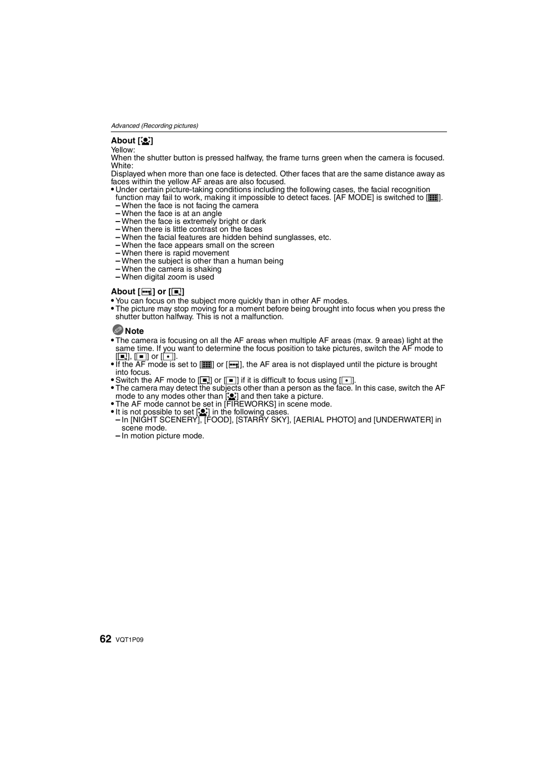 Panasonic DMC-FX35 operating instructions About š, About or ƒ 