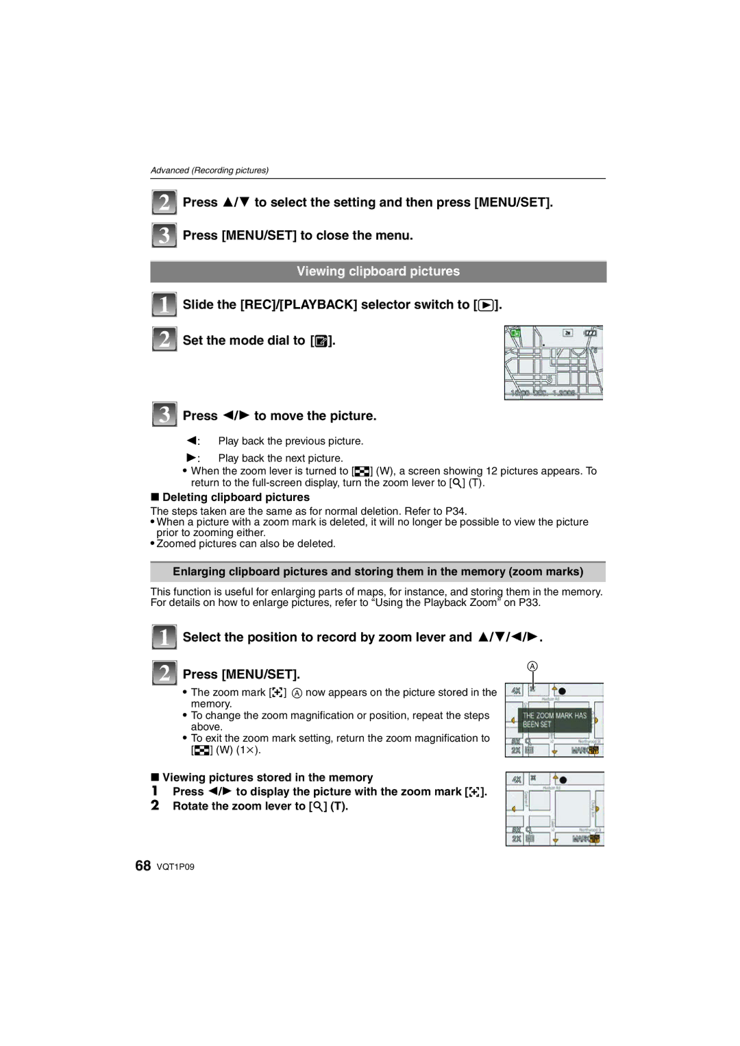 Panasonic DMC-FX35 operating instructions Viewing clipboard pictures, Deleting clipboard pictures 