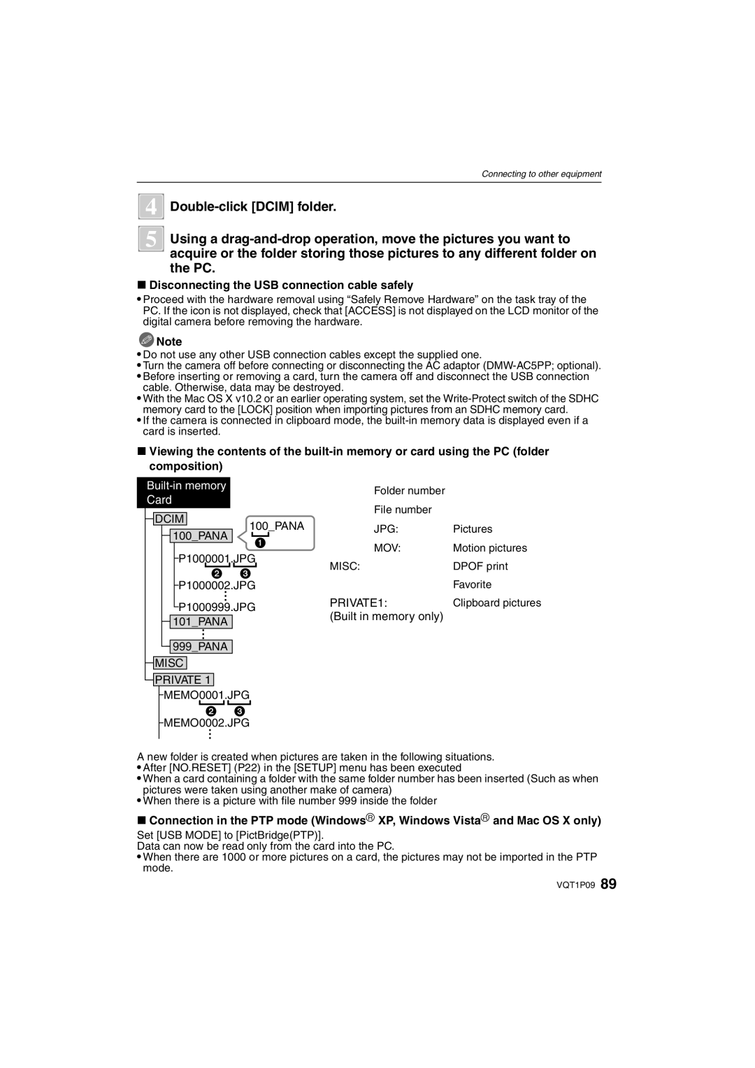 Panasonic DMC-FX35 operating instructions Disconnecting the USB connection cable safely, Built in memory only 