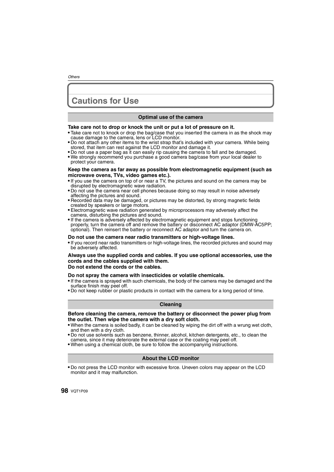 Panasonic DMC-FX35 operating instructions About the LCD monitor 