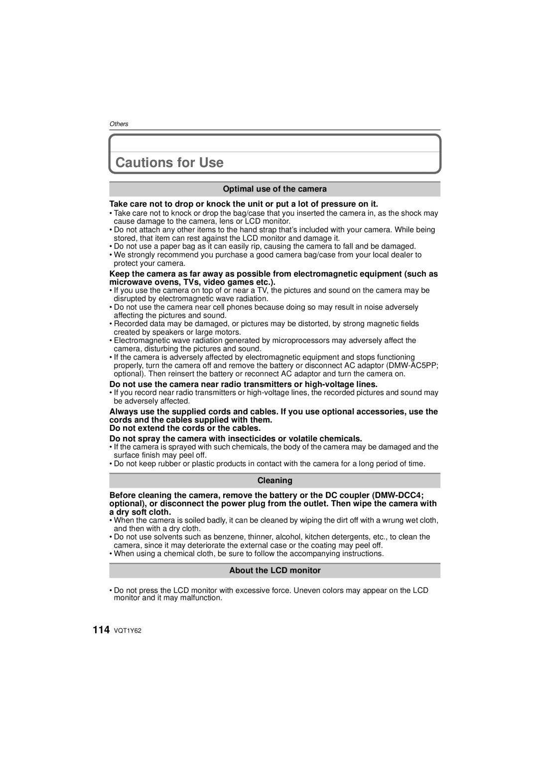 Panasonic DMC-FX580, DMCFX580S operating instructions About the LCD monitor 