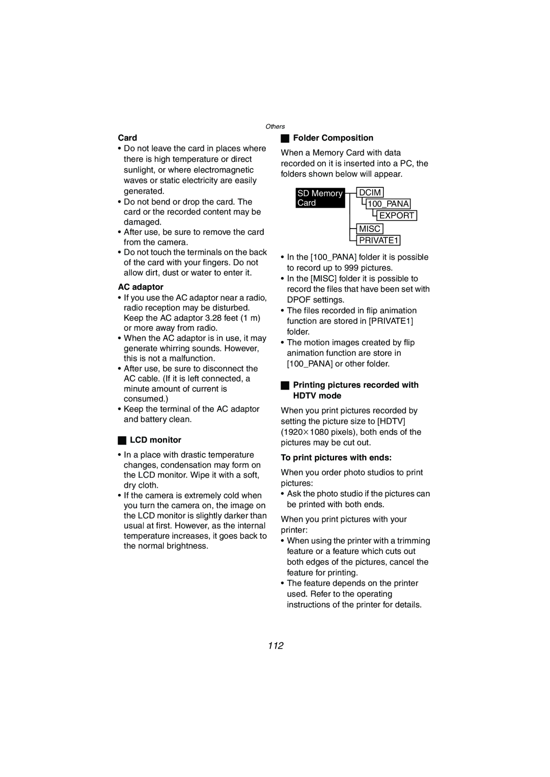 Panasonic DMC-FX5PP operating instructions 112 