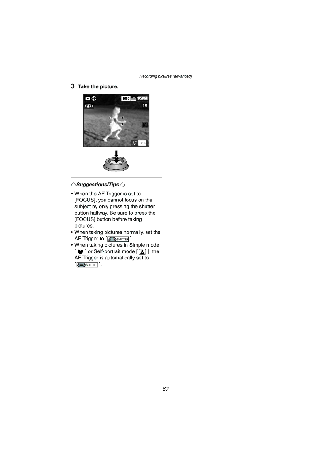 Panasonic DMC-FX5PP operating instructions AF Focus 