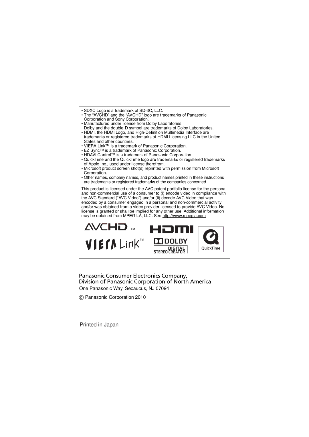 Panasonic DMC-FX700, VQT2X83 operating instructions 