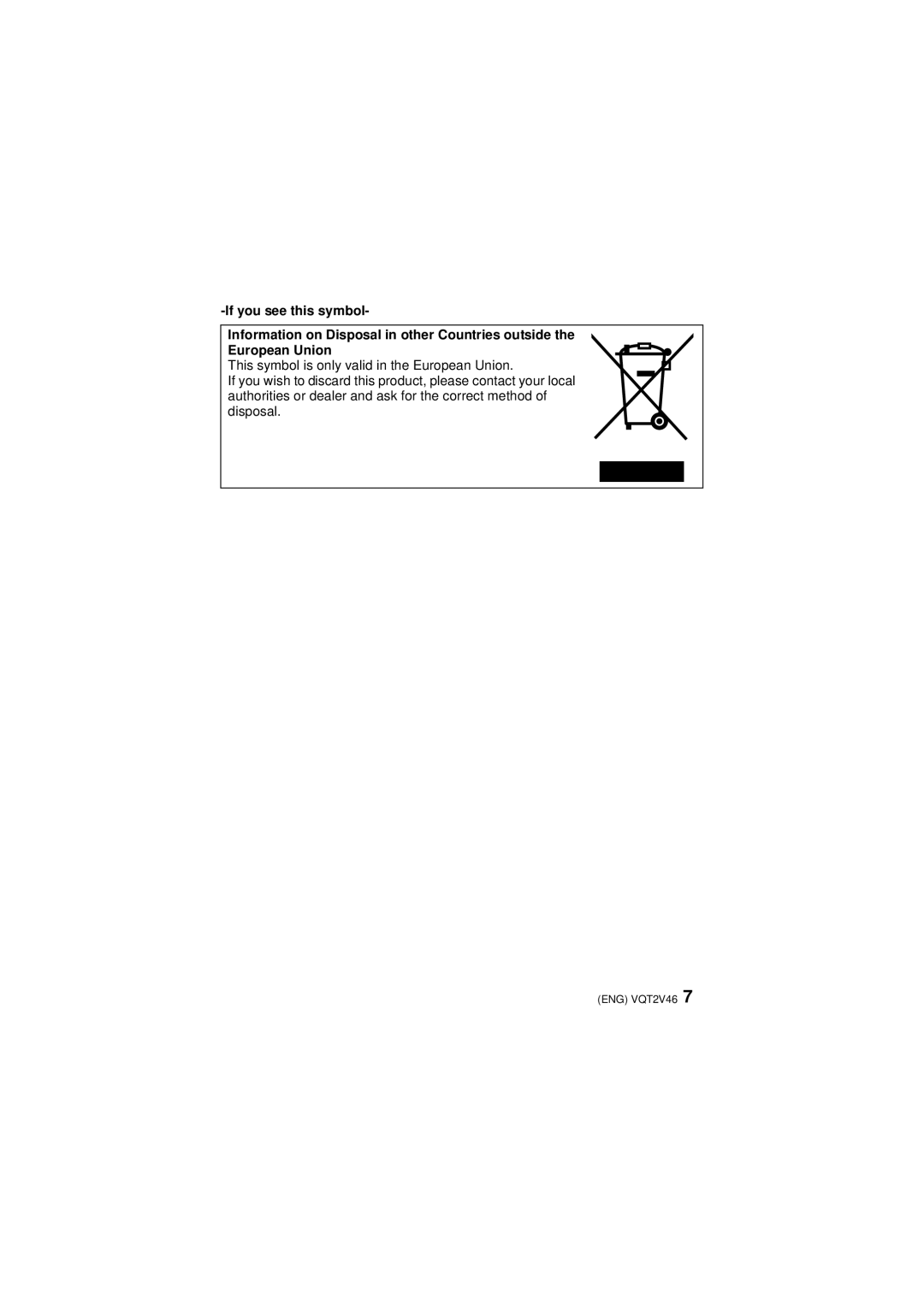 Panasonic DMC-FX75 operating instructions ENG VQT2V46 