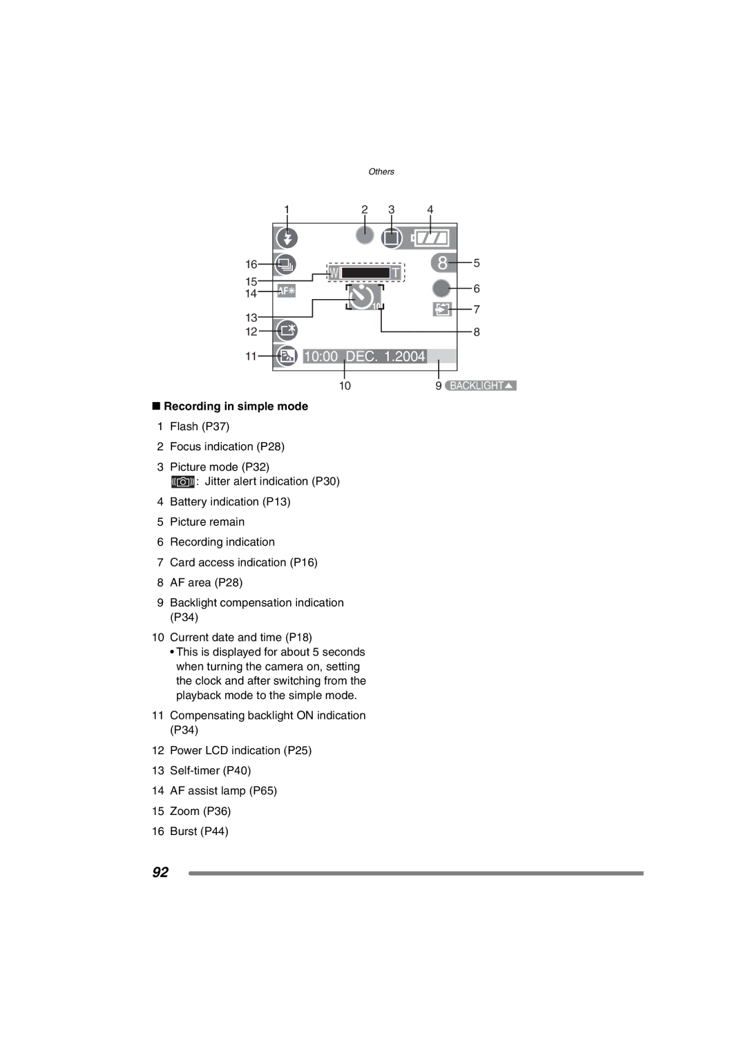 Panasonic DMC-FX7PP, DMCFX7K operating instructions 1000 DEC, Recording in simple mode 