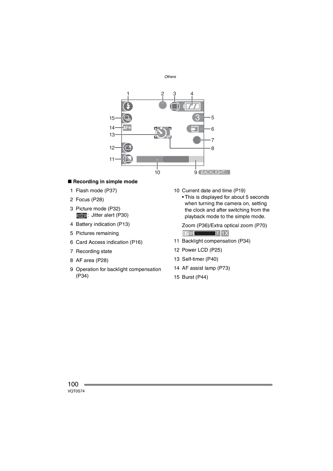 Panasonic DMC-FX9GN operating instructions Recording in simple mode 