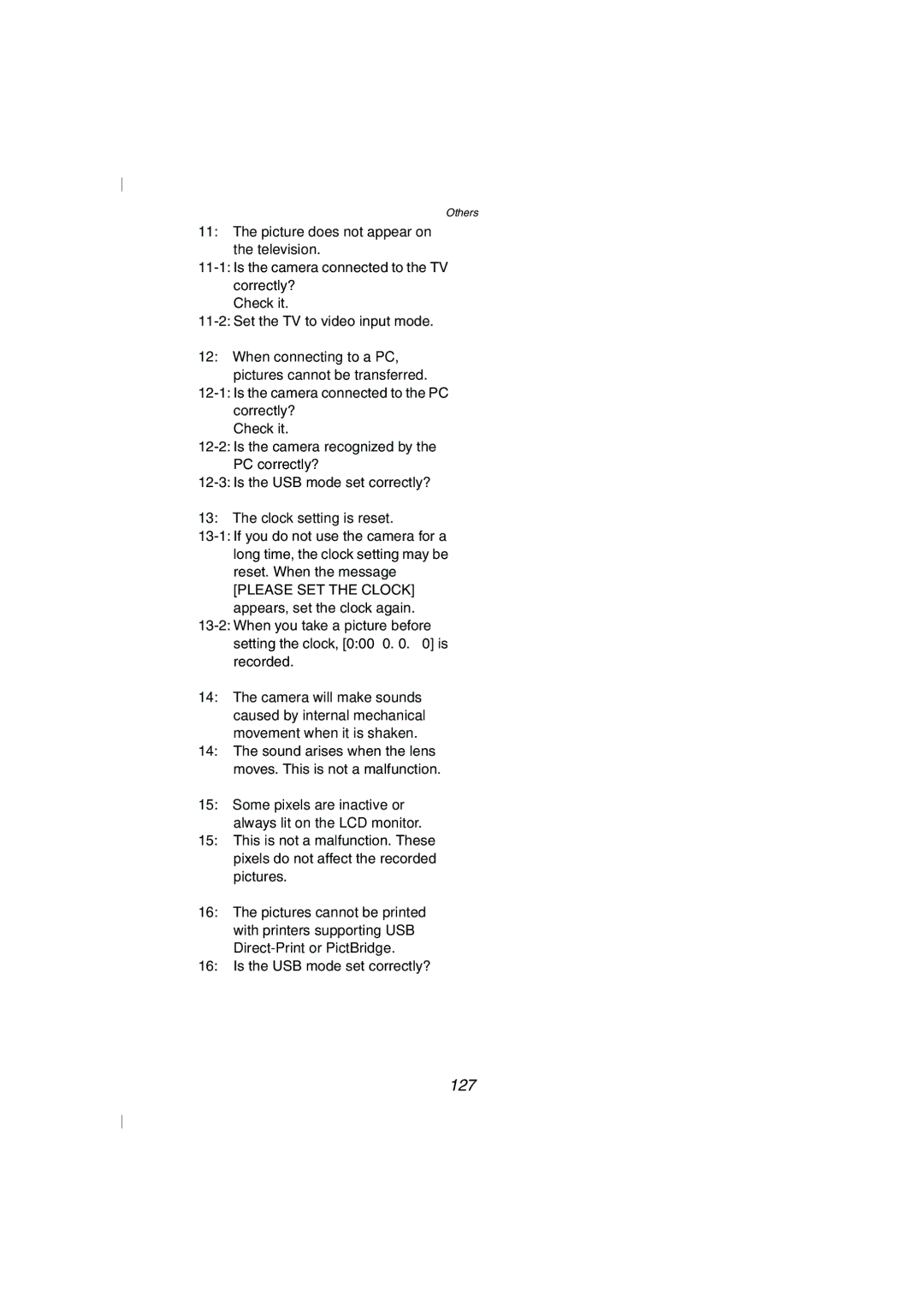 Panasonic DMC-FZ10GN operating instructions 127 