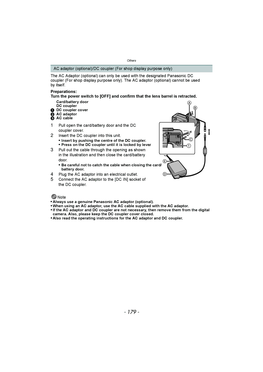 Panasonic DMC-FZ150 operating instructions 179 