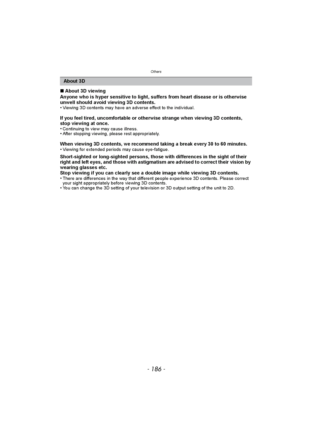 Panasonic DMC-FZ150 operating instructions 186 