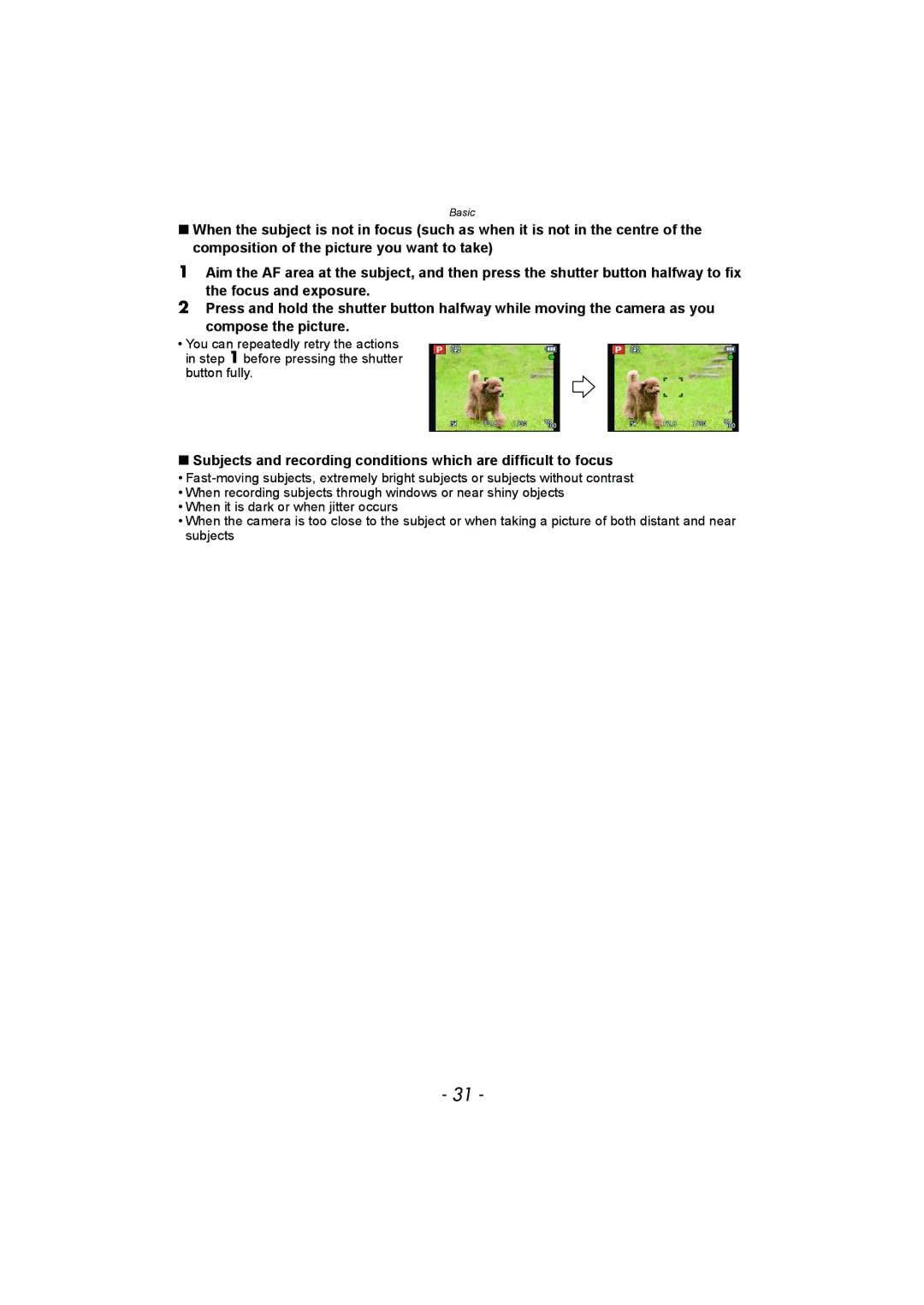 Panasonic DMC-FZ150 operating instructions Basic 