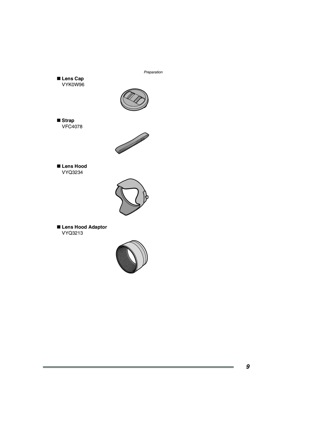 Panasonic DMC-FZ15P operating instructions Preparation 