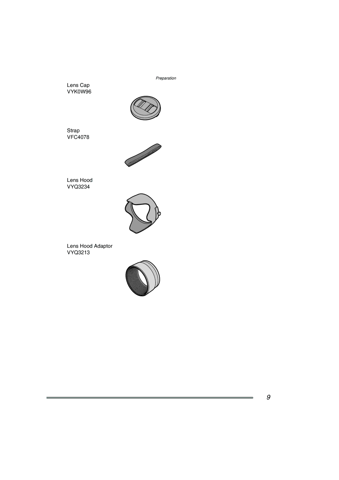 Panasonic DMC-FZ15P operating instructions Preparation 