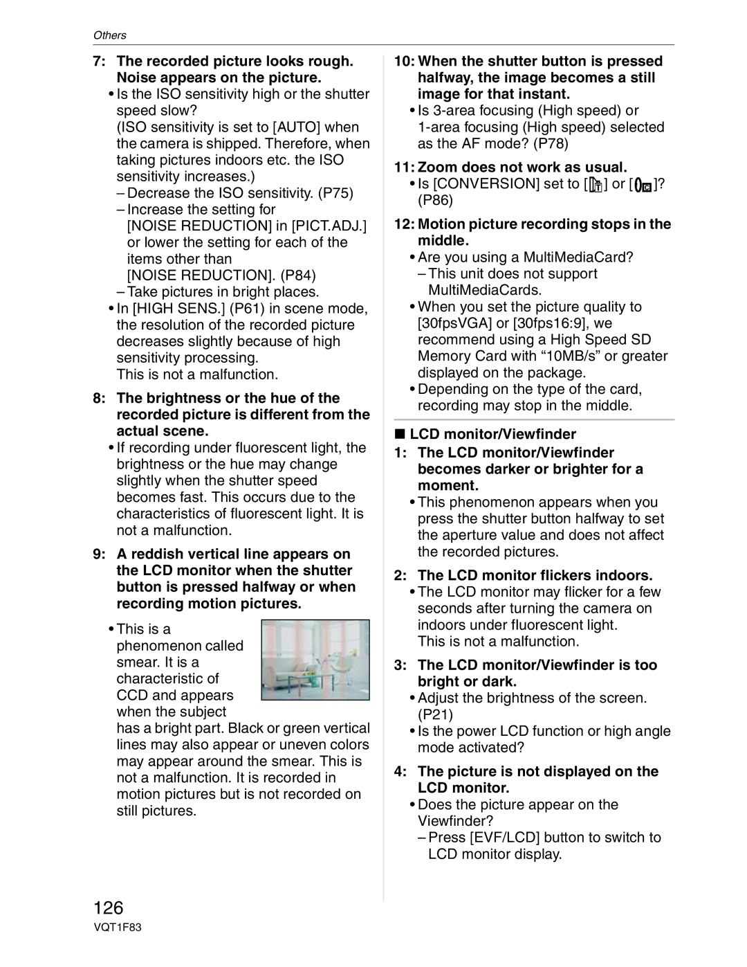 Panasonic DMC-FZ18 operating instructions 126 