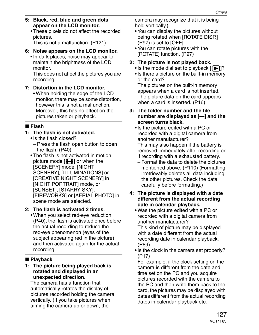 Panasonic DMC-FZ18 operating instructions 127 