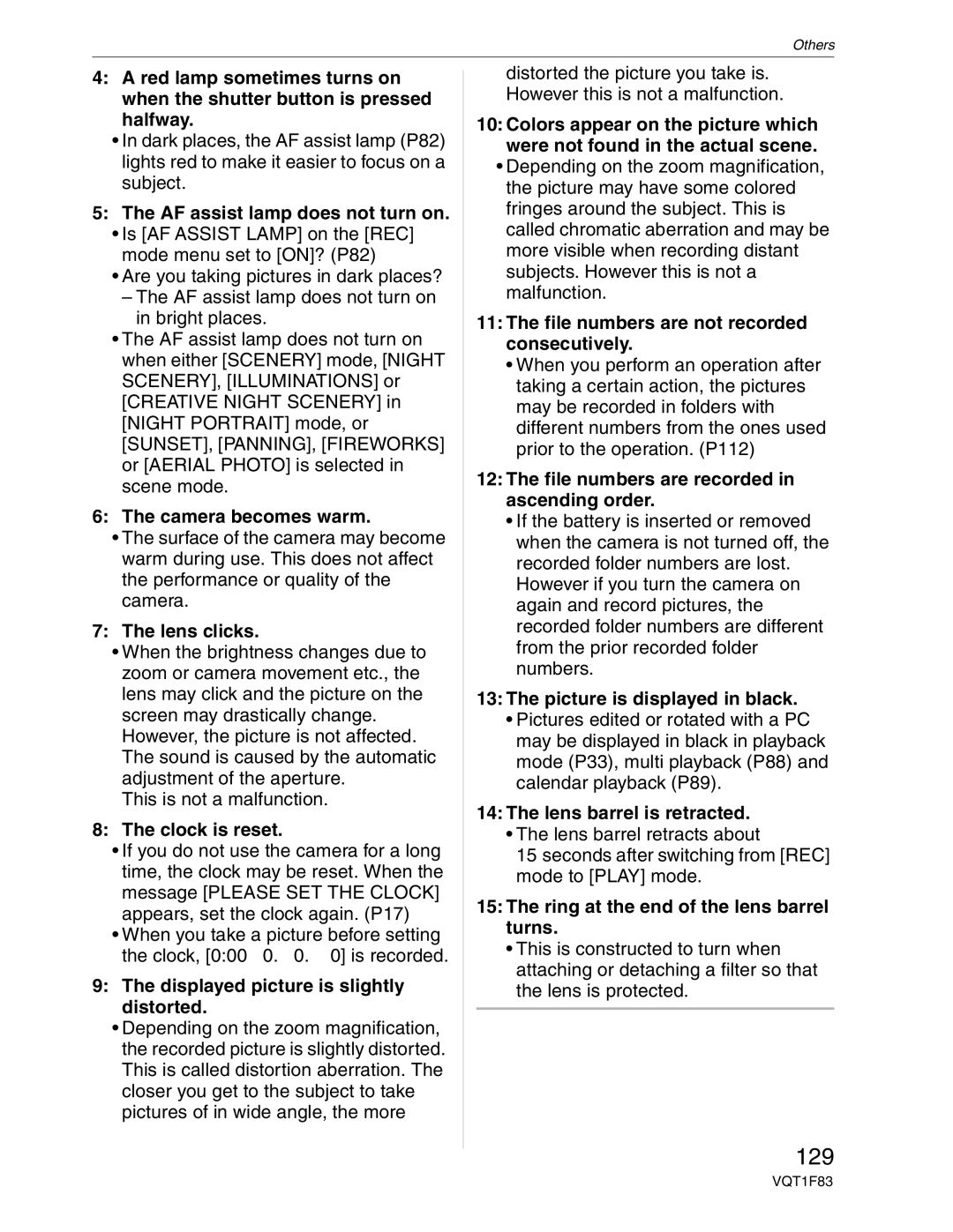 Panasonic DMC-FZ18 operating instructions 129 