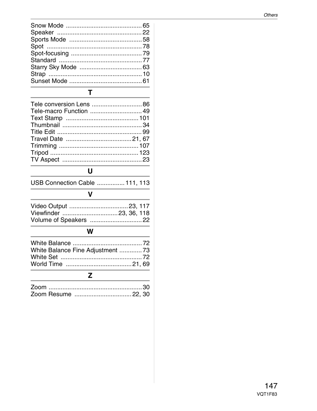 Panasonic DMC-FZ18 operating instructions 147 