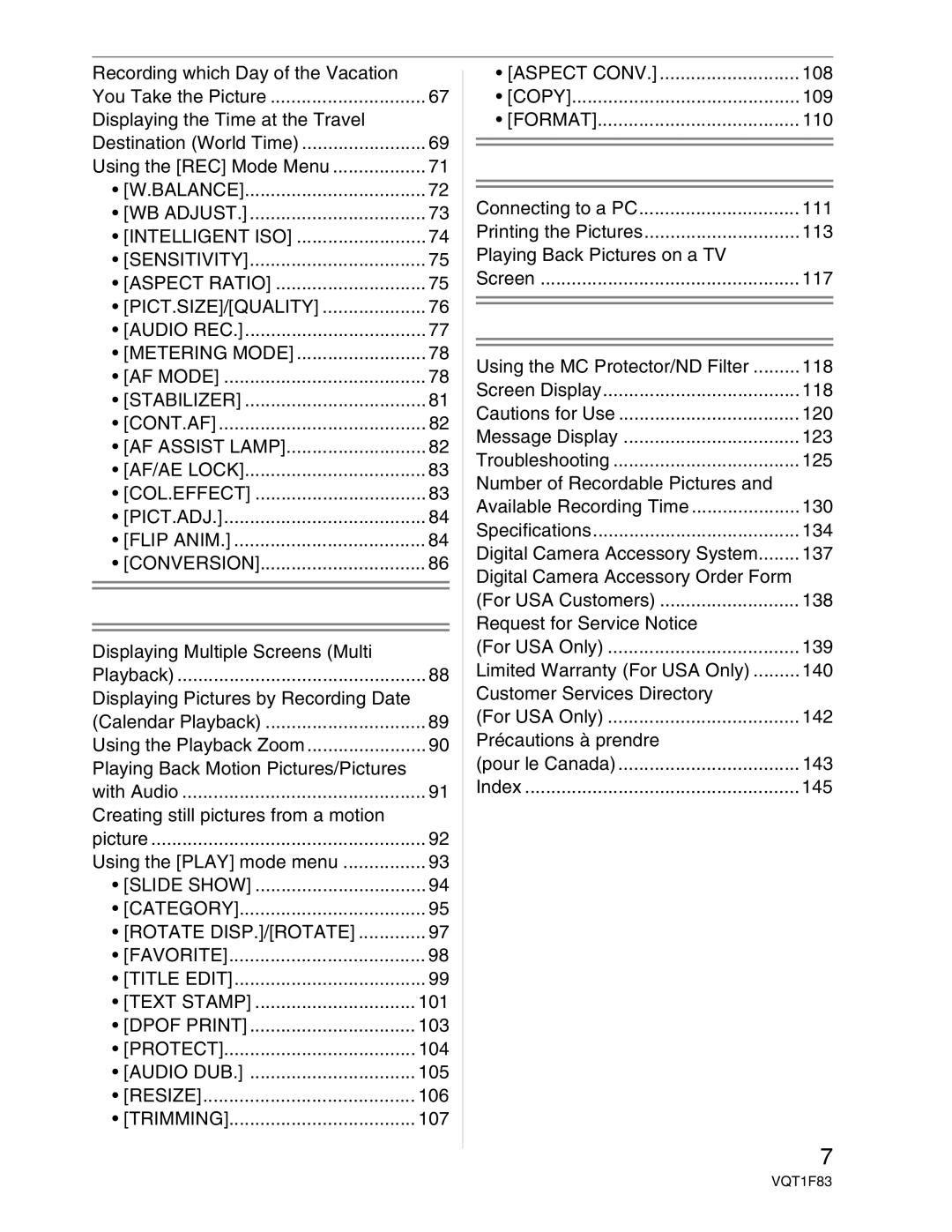 Panasonic DMC-FZ18 operating instructions Connecting to other equipment 