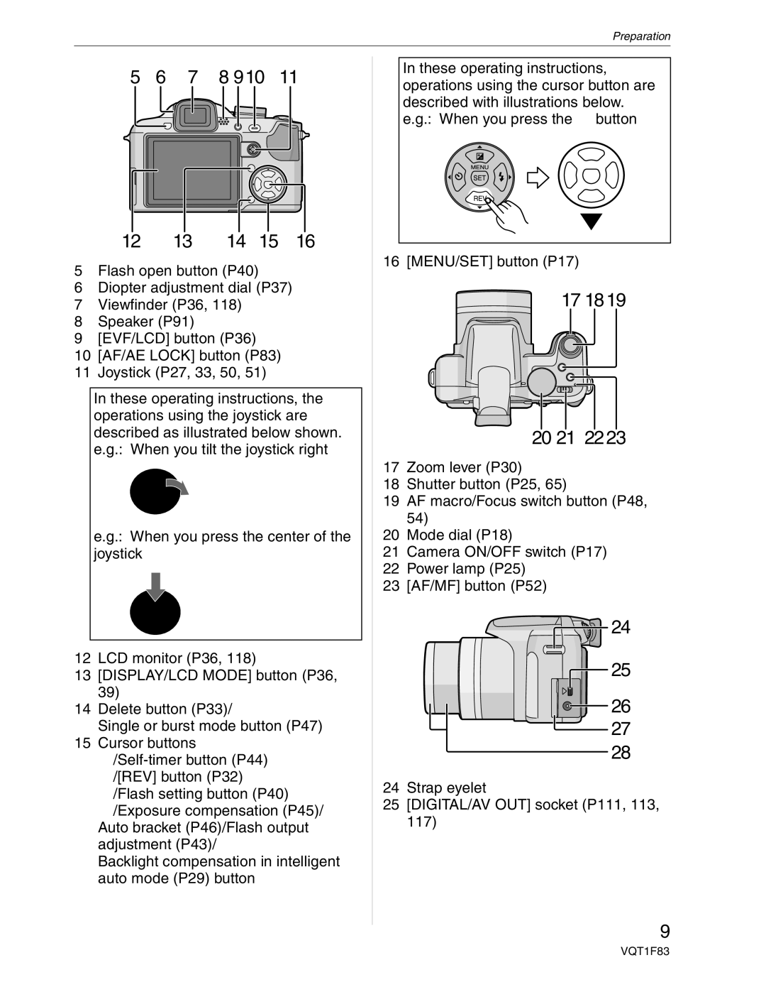 Panasonic DMC-FZ18 operating instructions 910 12 13 14 15, 20 21 22, 26 27 